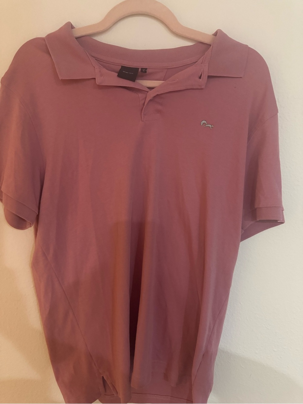 Men's Polo Shirt in Dusty Rose - Lightweight Casual Polo